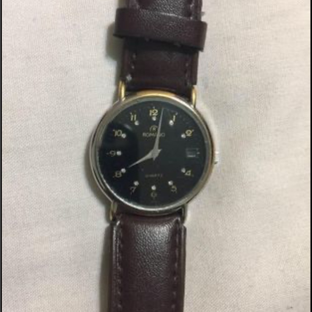Roma Silver and Brown Men's Watch